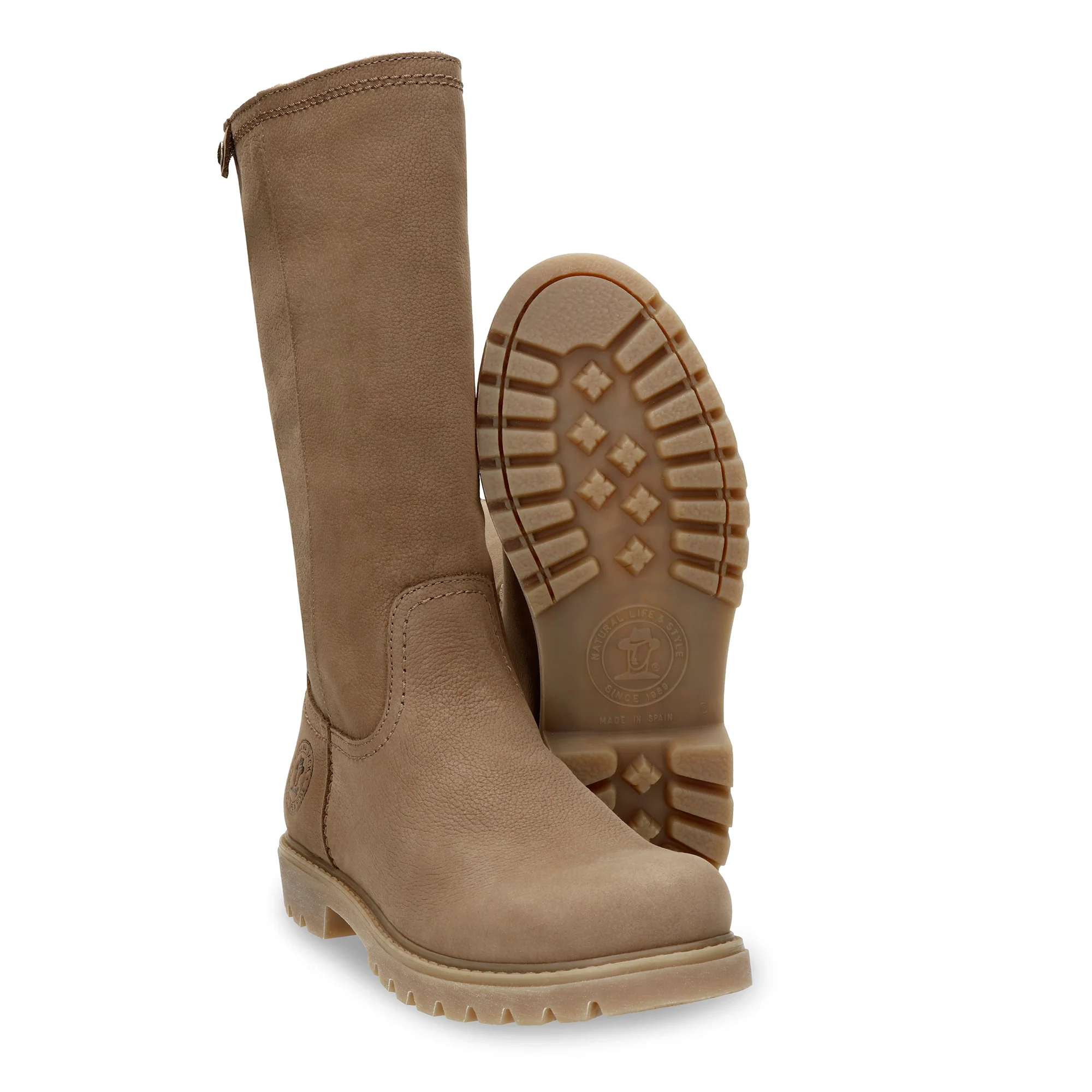 Bambina B146 Nobuck Taupe - Image 4